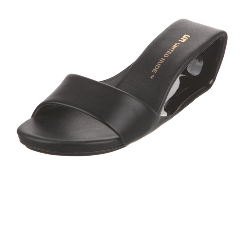 United Nude Black Mules Sleek Minimalist Design
